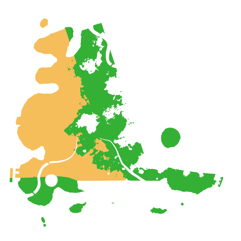 Biome Rust Map: Procedural Map, Size: 3500, Seed: 295677707