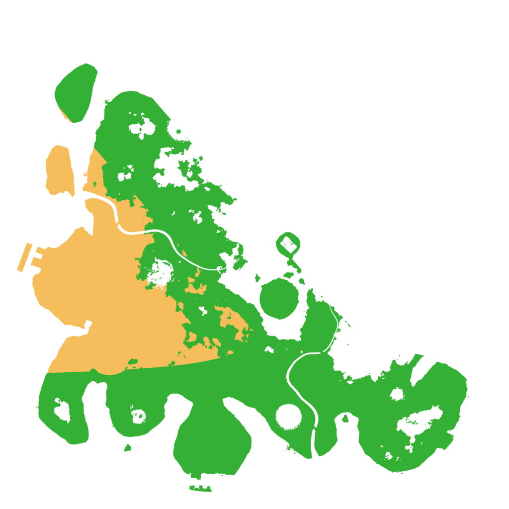 Biome Rust Map: Procedural Map, Size: 3500, Seed: 7211049