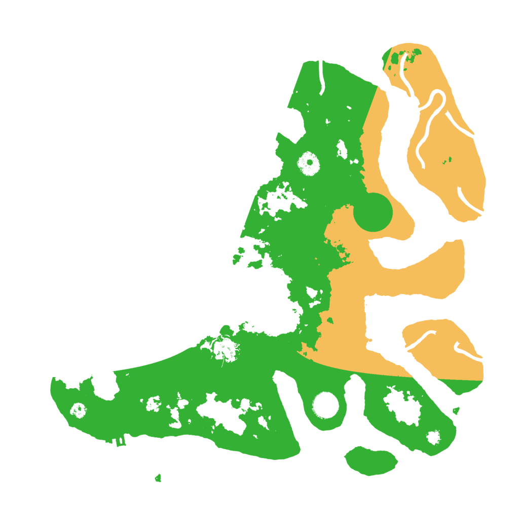 Biome Rust Map: Procedural Map, Size: 3500, Seed: 511969