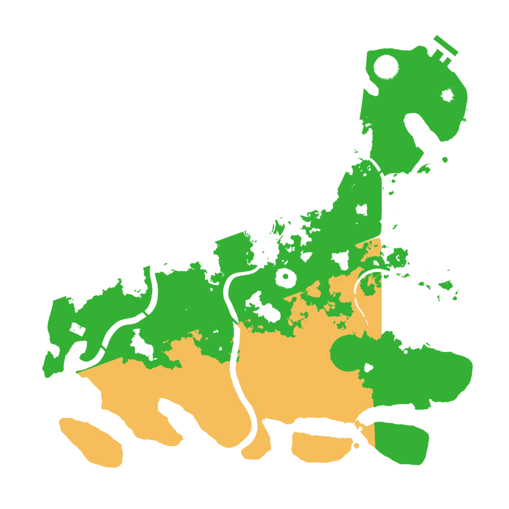 Biome Rust Map: Procedural Map, Size: 3700, Seed: 670943094