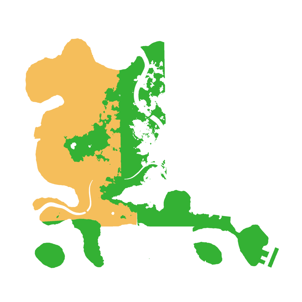 Biome Rust Map: Procedural Map, Size: 3000, Seed: 28100