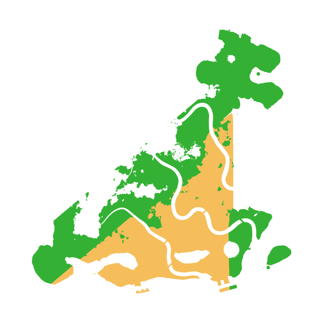 Biome Rust Map: Procedural Map, Size: 3550, Seed: 698186