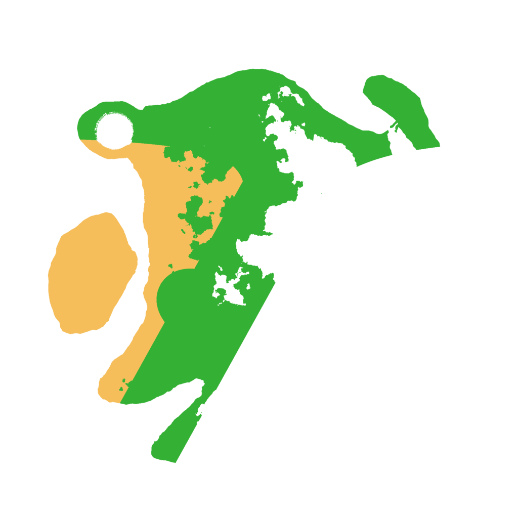 Biome Rust Map: Barren, Size: 2500, Seed: 597937