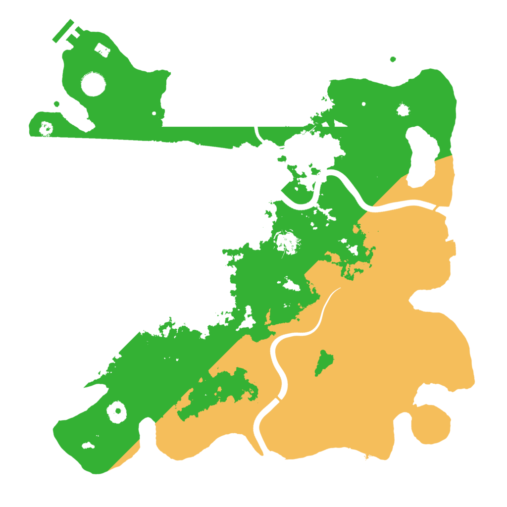 Biome Rust Map: Procedural Map, Size: 3700, Seed: 351351
