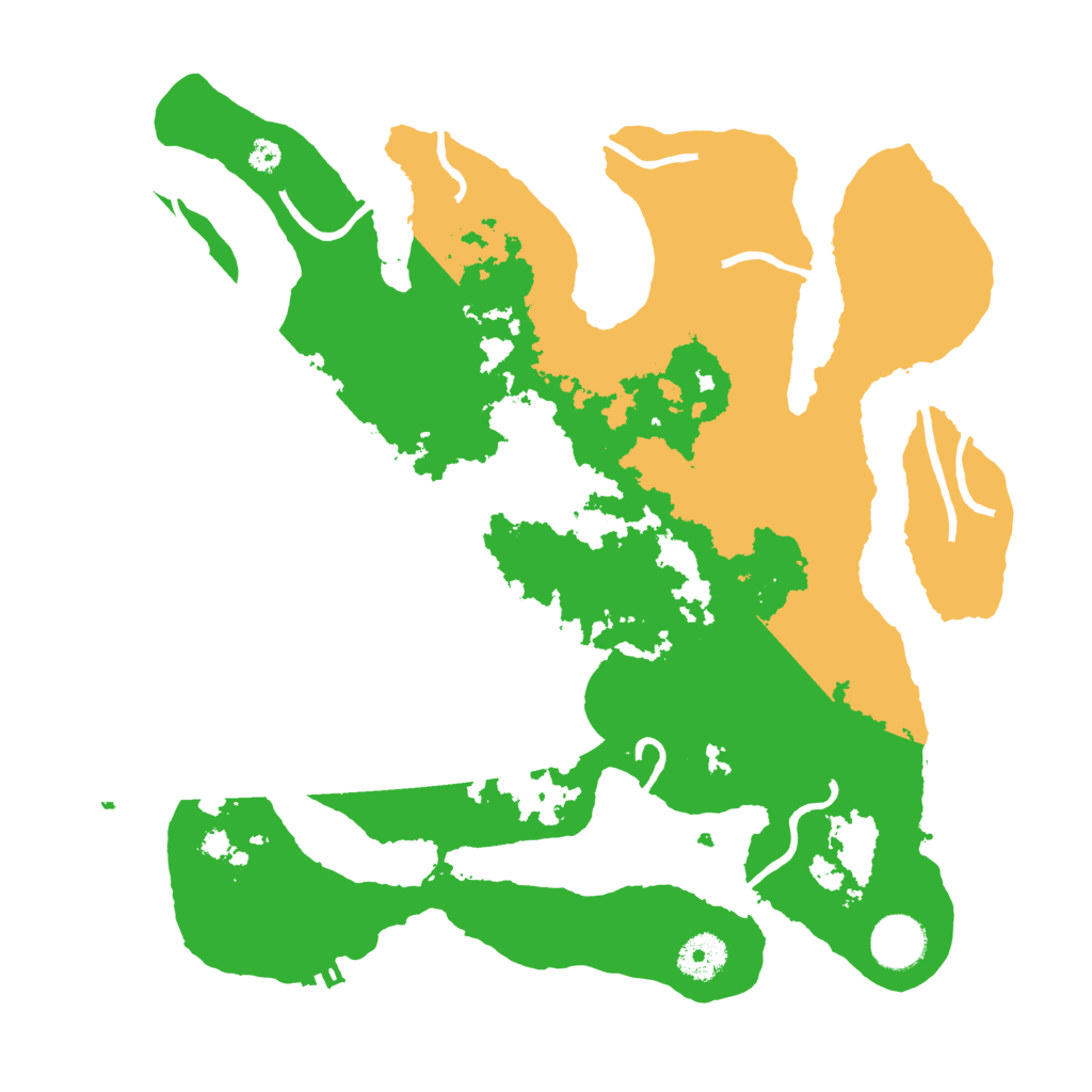 Biome Rust Map: Procedural Map, Size: 3500, Seed: 3785497