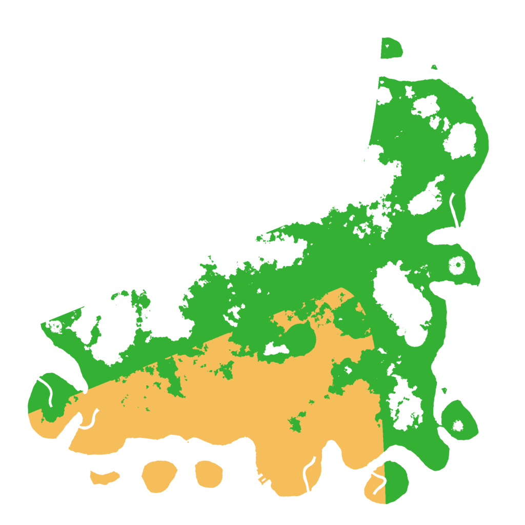 Biome Rust Map: Procedural Map, Size: 4500, Seed: 321417