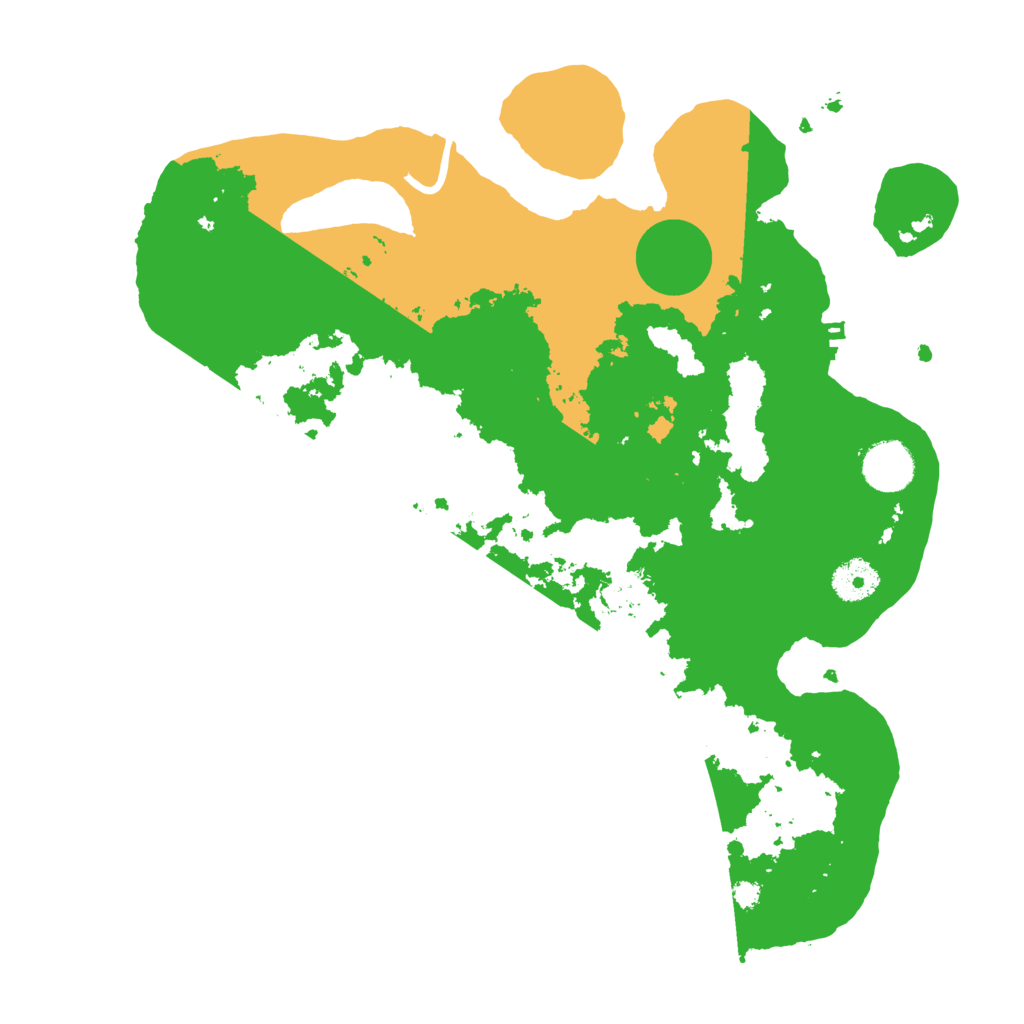 Biome Rust Map: Procedural Map, Size: 3550, Seed: 199379