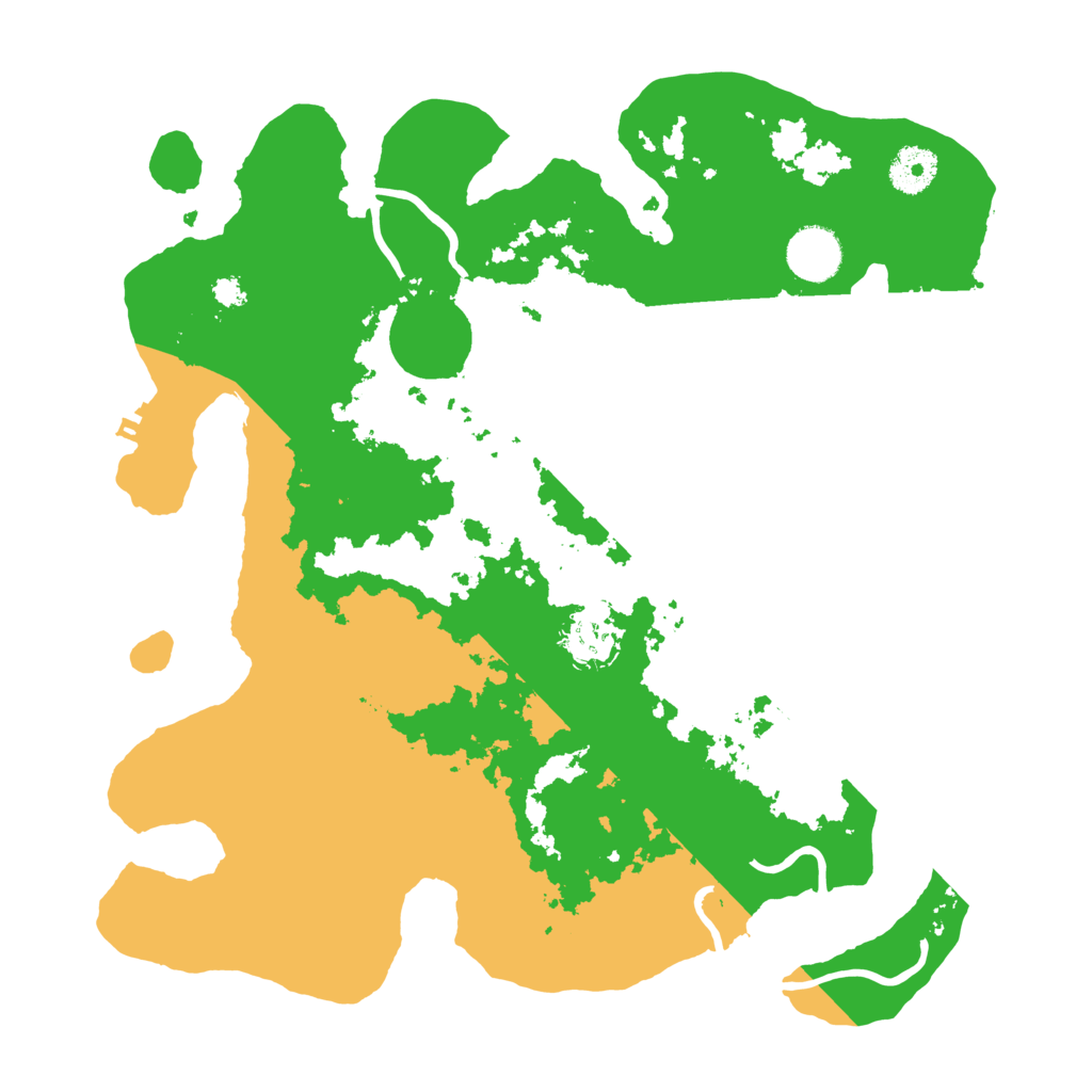 Biome Rust Map: Procedural Map, Size: 3500, Seed: 810882282