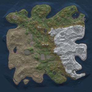 Thumbnail Rust Map: Procedural Map, Size: 4000, Seed: 537474361, 20 Monuments