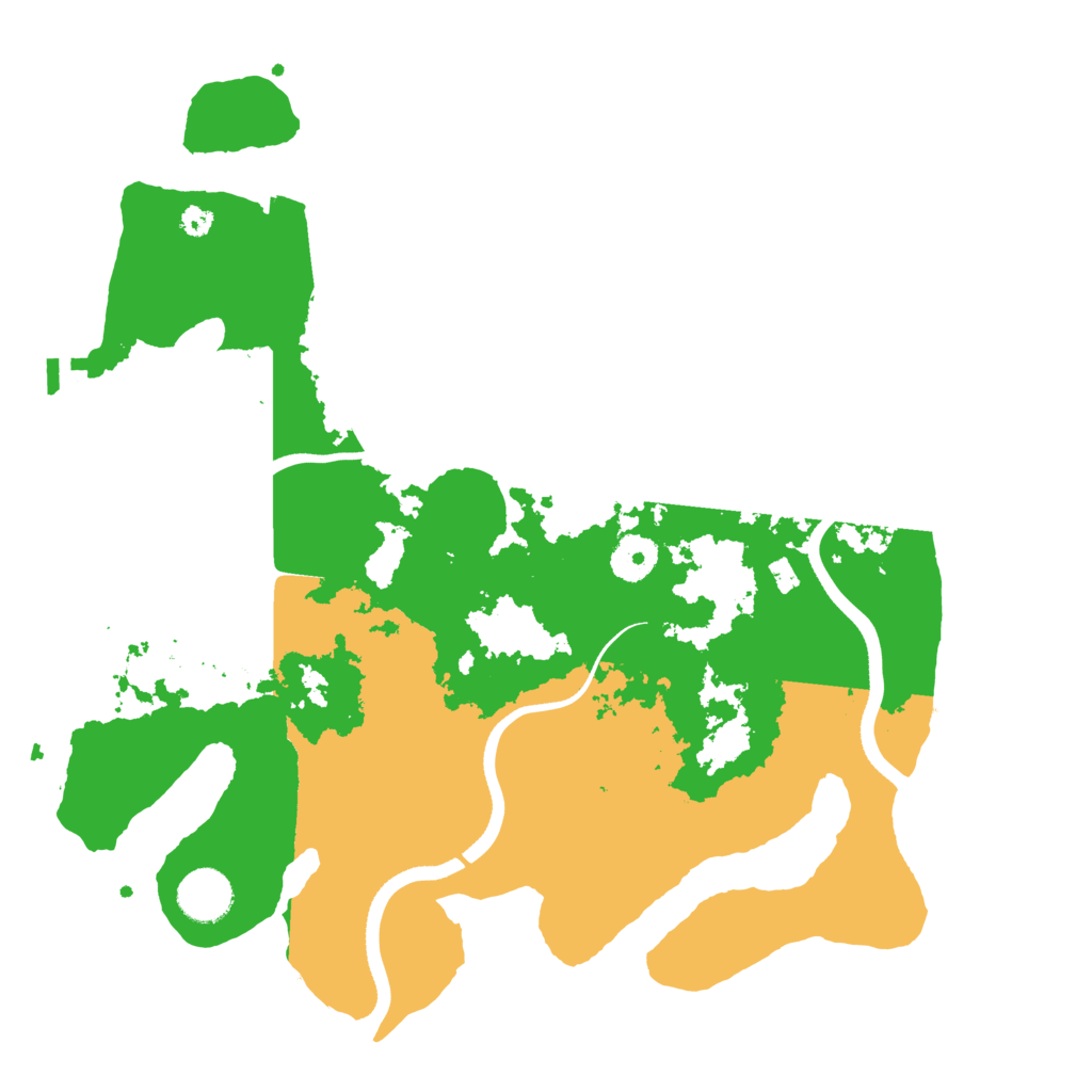 Biome Rust Map: Procedural Map, Size: 3550, Seed: 538309