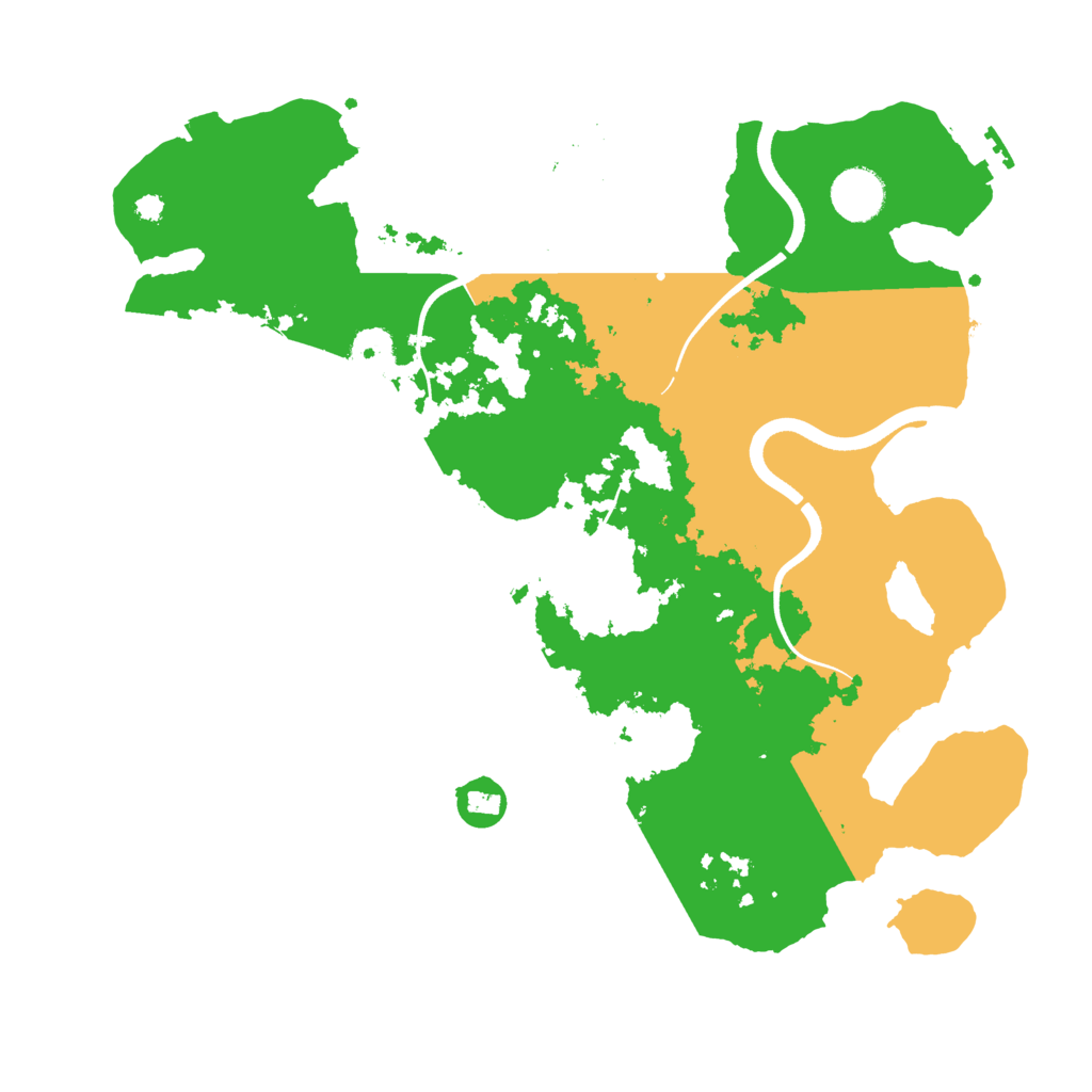 Biome Rust Map: Procedural Map, Size: 3600, Seed: 318830790