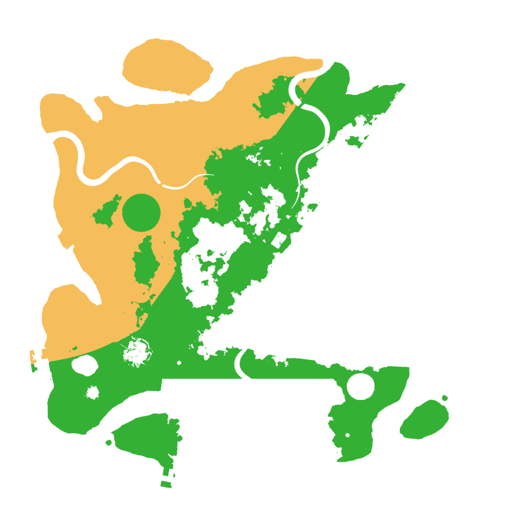Biome Rust Map: Procedural Map, Size: 3500, Seed: 167543298