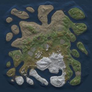 Thumbnail Rust Map: Procedural Map, Size: 4500, Seed: 30, 19 Monuments