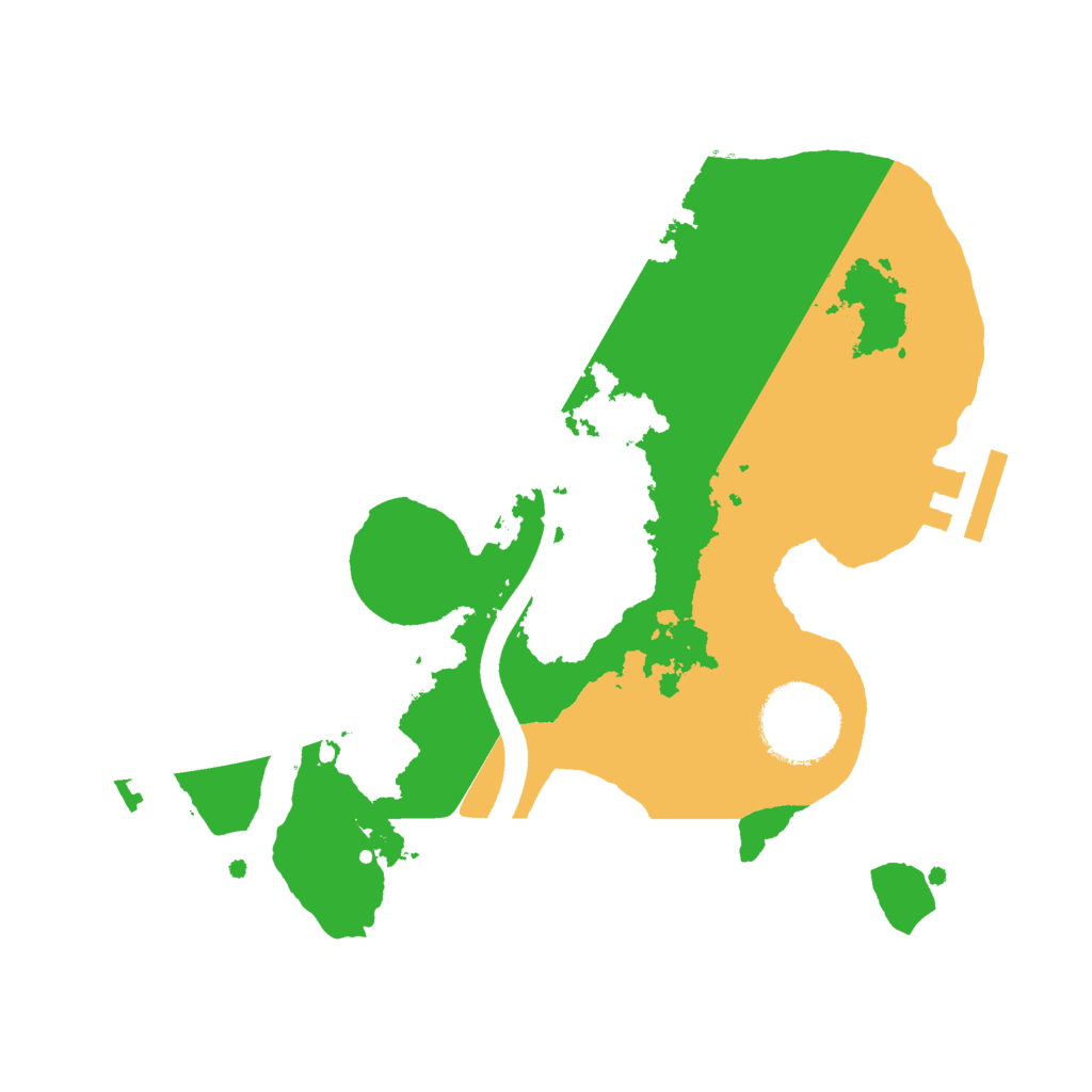 Biome Rust Map: Procedural Map, Size: 2400, Seed: 8