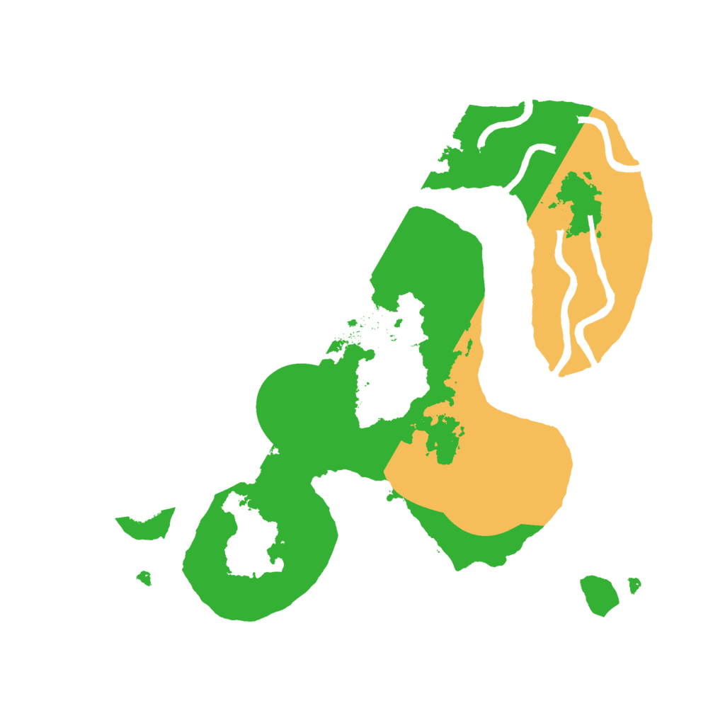 Biome Rust Map: Procedural Map, Size: 2400, Seed: 8