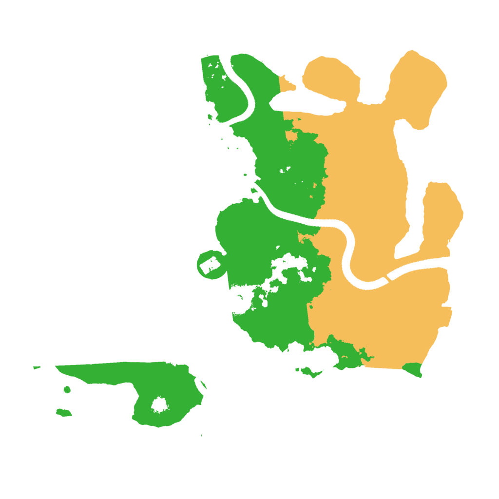 Biome Rust Map: Procedural Map, Size: 2900, Seed: 1066
