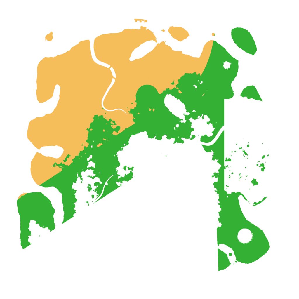 Biome Rust Map: Procedural Map, Size: 3550, Seed: 27888