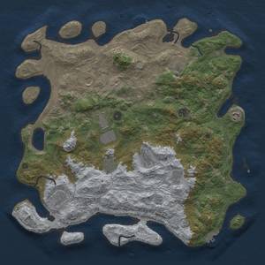 Thumbnail Rust Map: Procedural Map, Size: 4500, Seed: 26, 19 Monuments