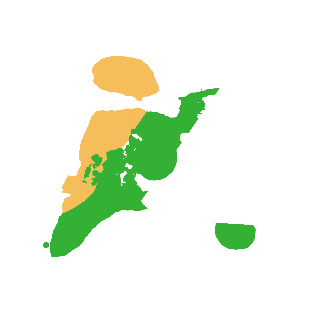 Biome Rust Map: Procedural Map, Size: 2000, Seed: 36049554