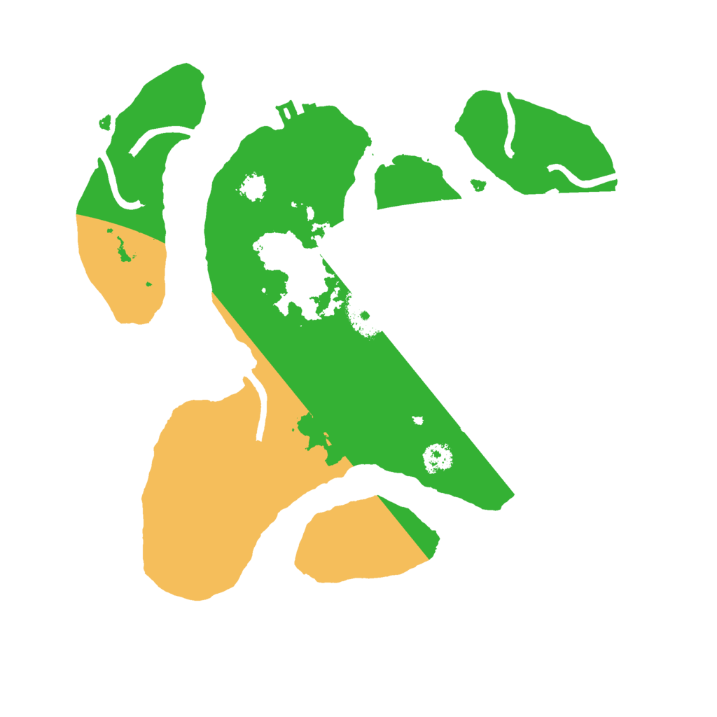 Biome Rust Map: Procedural Map, Size: 2500, Seed: 50400