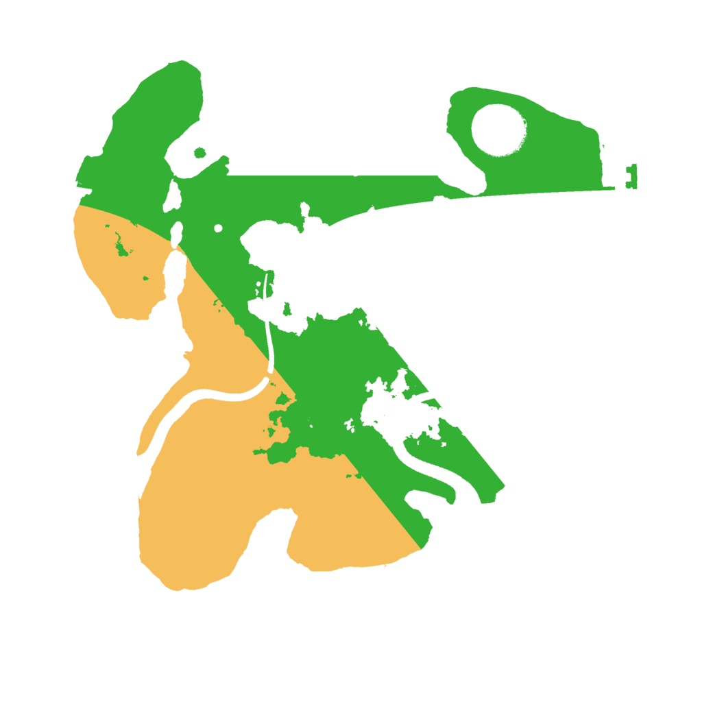 Biome Rust Map: Procedural Map, Size: 2500, Seed: 50400