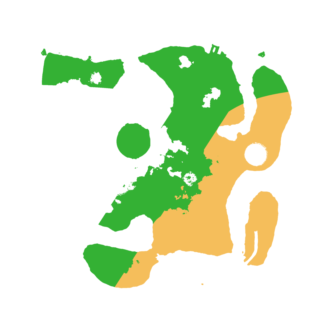 Biome Rust Map: Procedural Map, Size: 2500, Seed: 143721