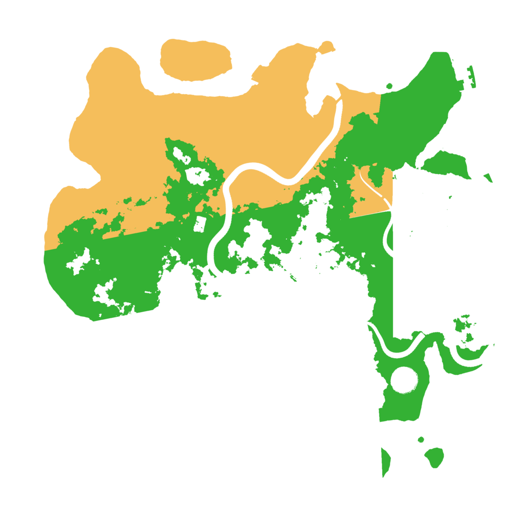 Biome Rust Map: Procedural Map, Size: 3550, Seed: 57099