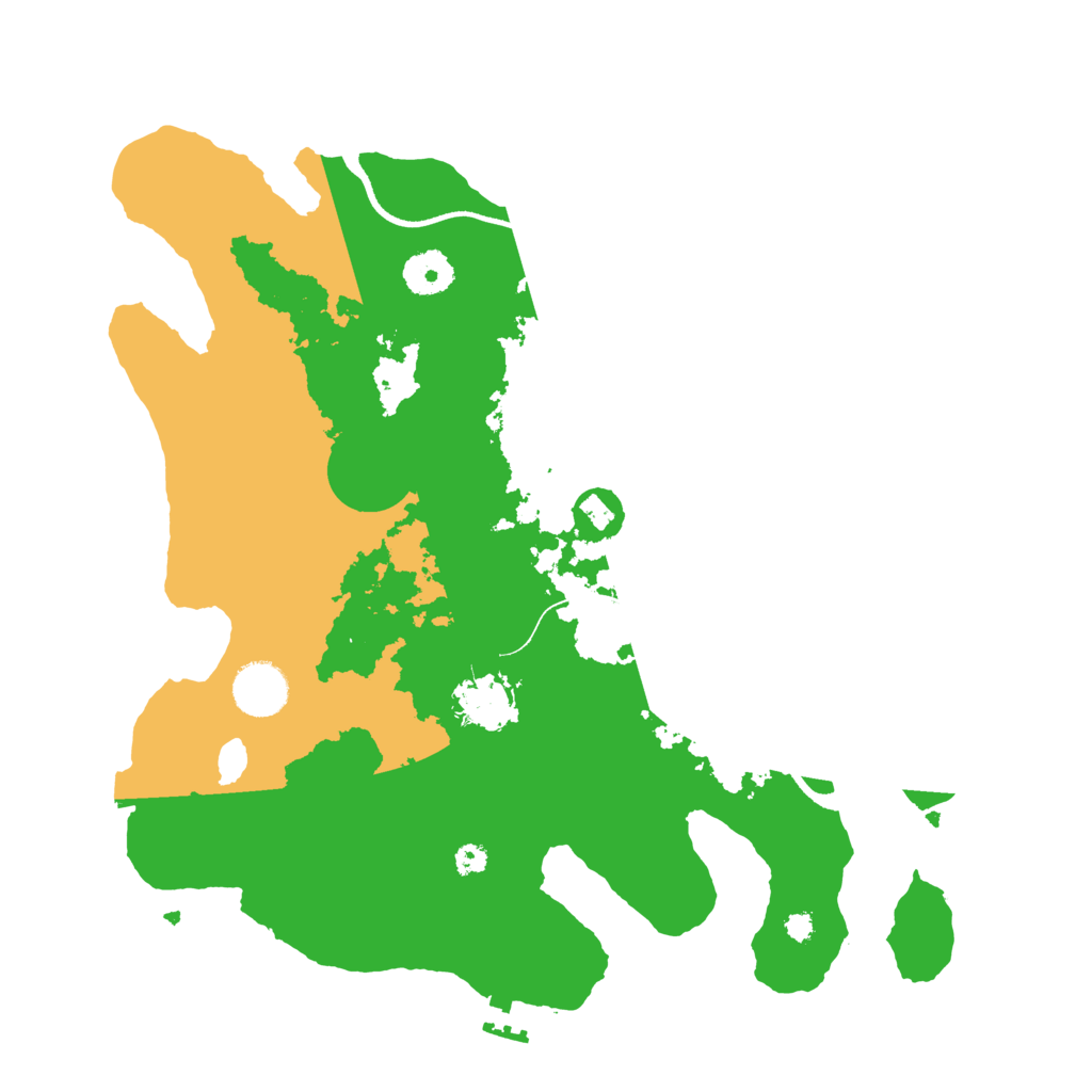 Biome Rust Map: Procedural Map, Size: 3500, Seed: 3255