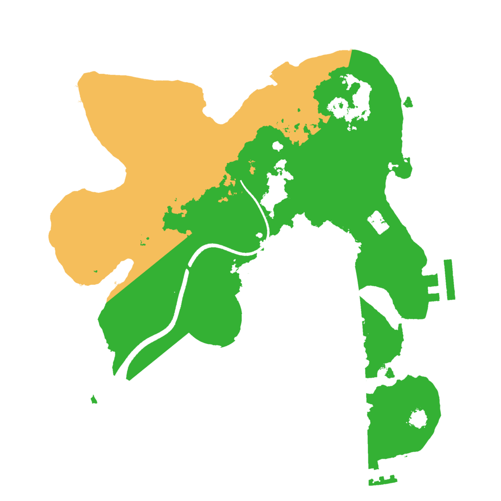 Biome Rust Map: Procedural Map, Size: 2500, Seed: 1409387177