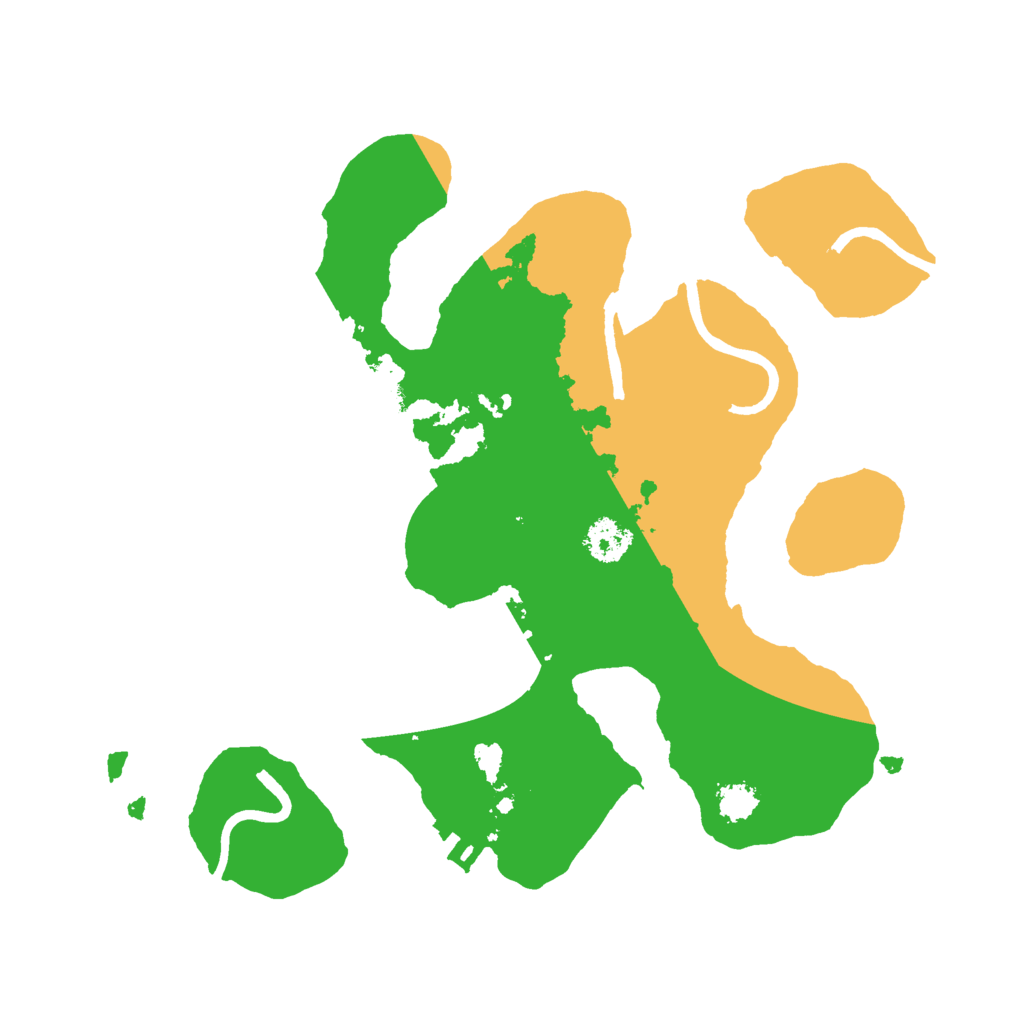 Biome Rust Map: Procedural Map, Size: 2400, Seed: 9877