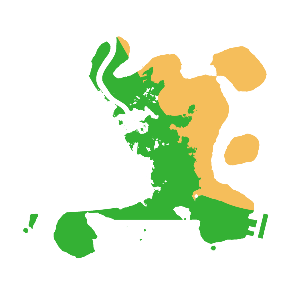 Biome Rust Map: Procedural Map, Size: 2400, Seed: 9877