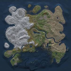 Thumbnail Rust Map: Procedural Map, Size: 4000, Seed: 1314, 16 Monuments