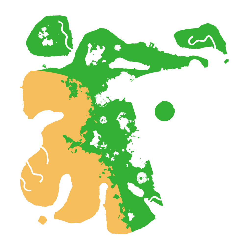 Biome Rust Map: Procedural Map, Size: 3500, Seed: 4966377