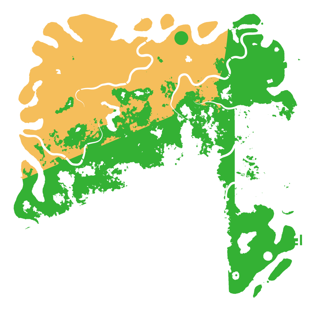 Biome Rust Map: Procedural Map, Size: 6000, Seed: 420710