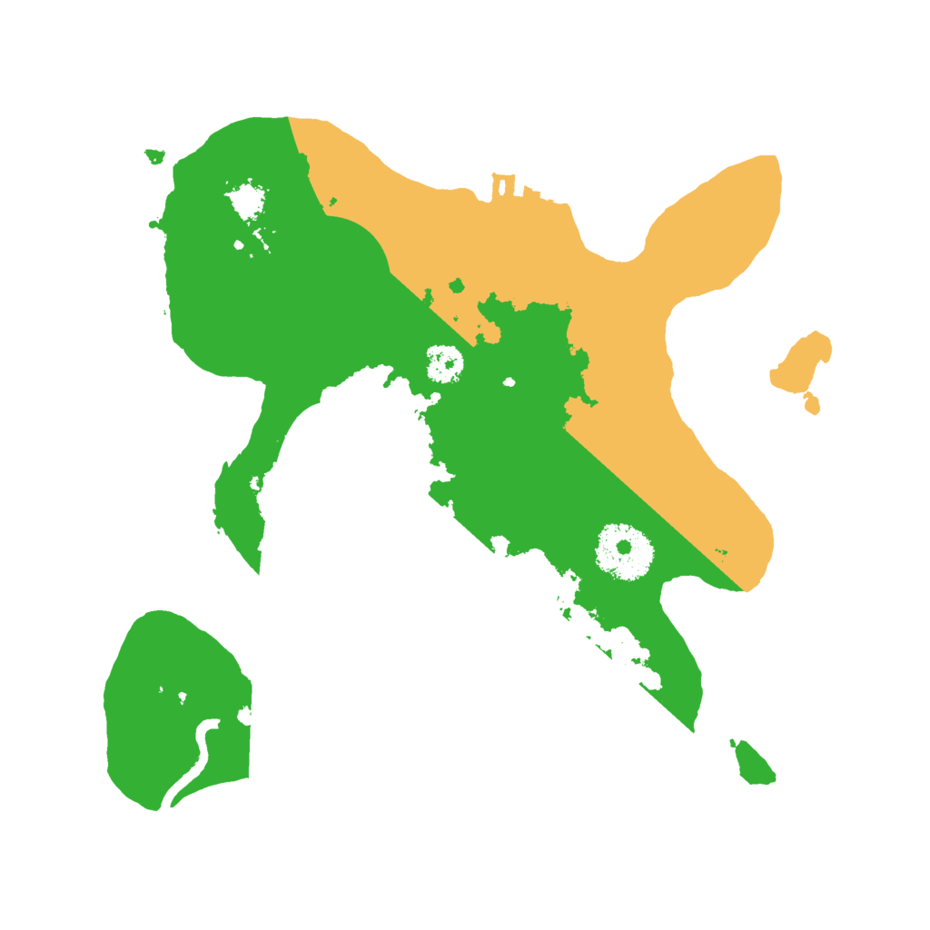 Biome Rust Map: Procedural Map, Size: 2500, Seed: 54906
