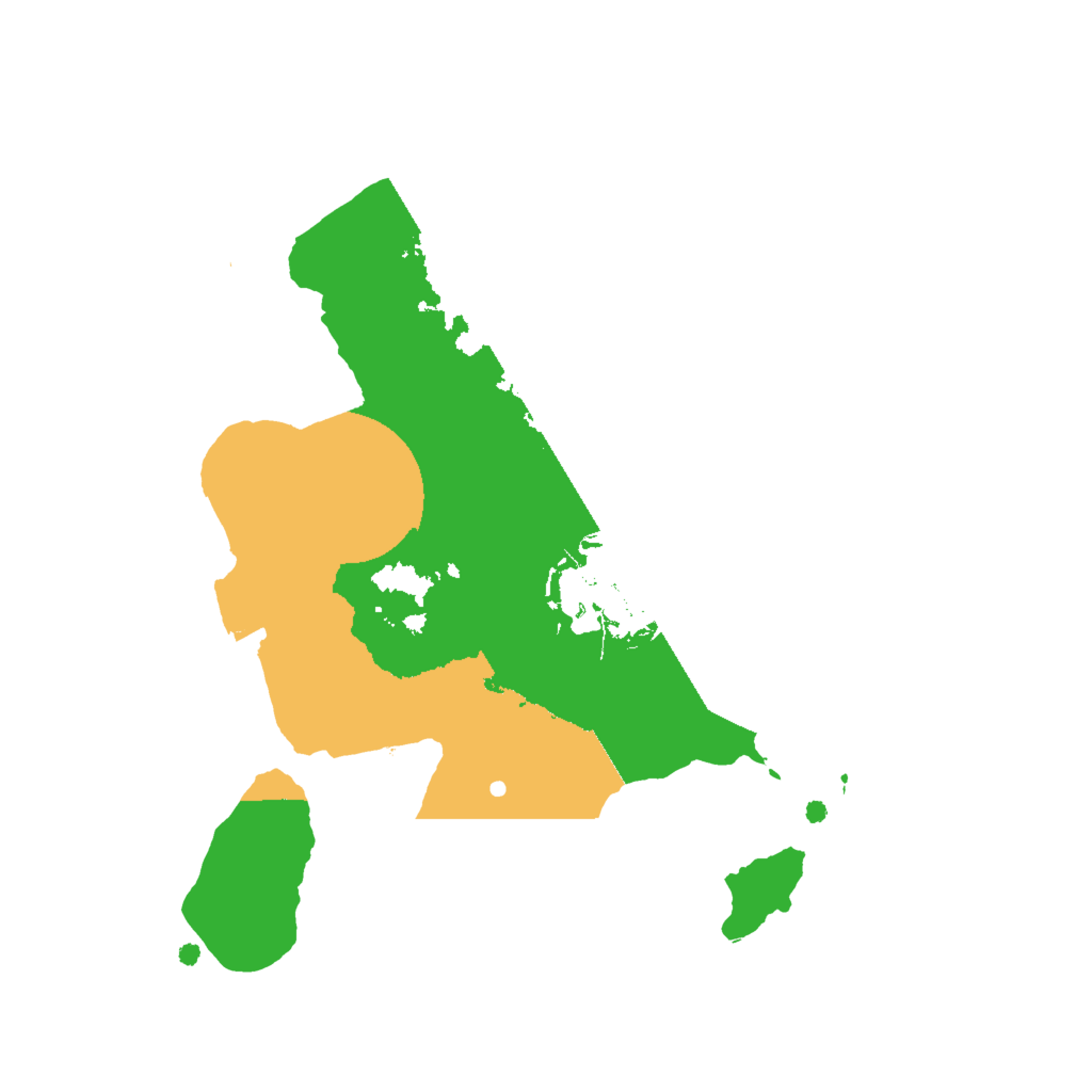 Biome Rust Map: Procedural Map, Size: 2000, Seed: 6757857
