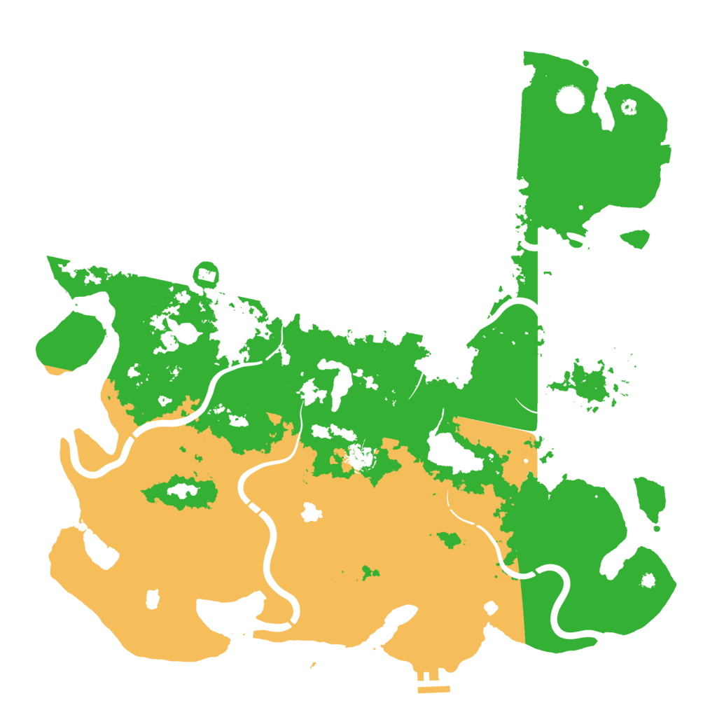 Biome Rust Map: Procedural Map, Size: 4500, Seed: 10209