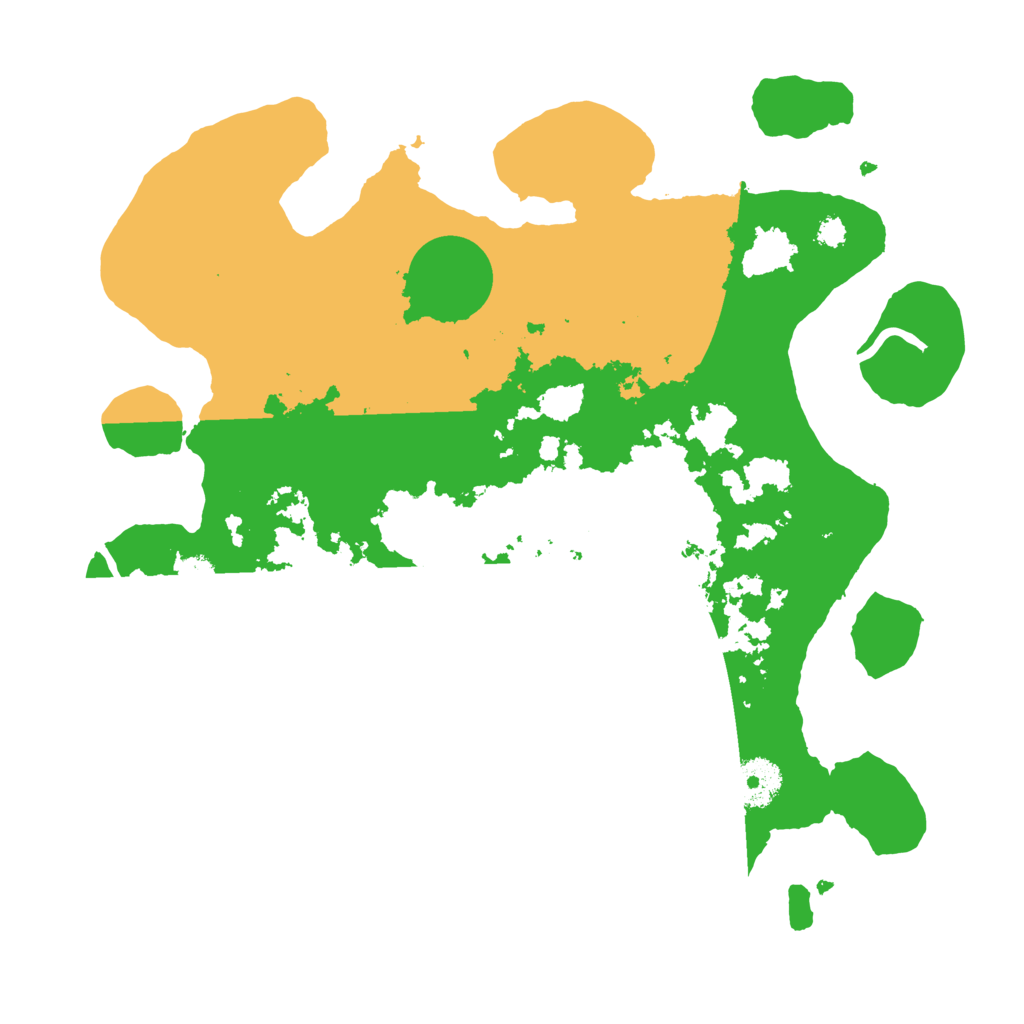 Biome Rust Map: Procedural Map, Size: 3200, Seed: 2006