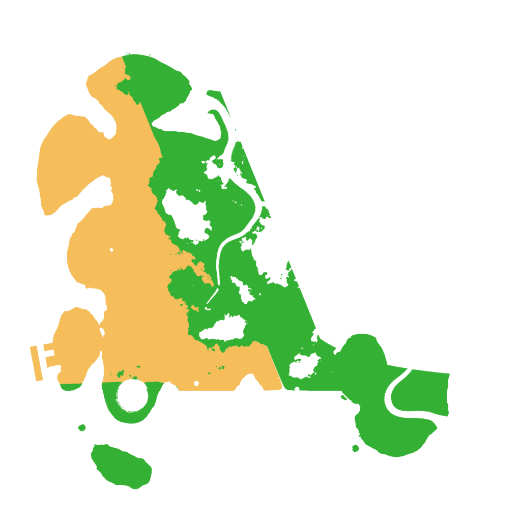 Biome Rust Map: Procedural Map, Size: 3000, Seed: 1177359865