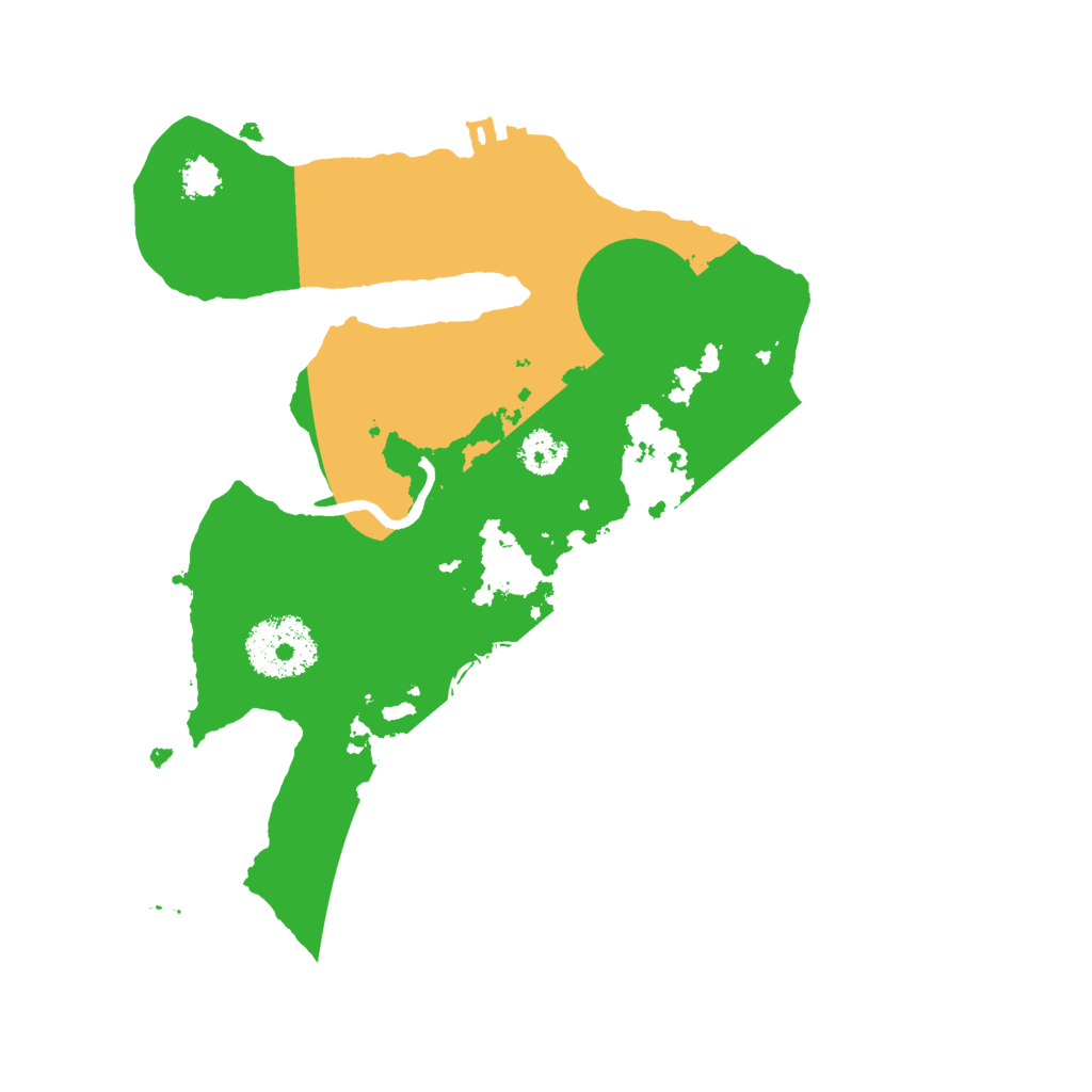 Biome Rust Map: Procedural Map, Size: 2500, Seed: 395080813