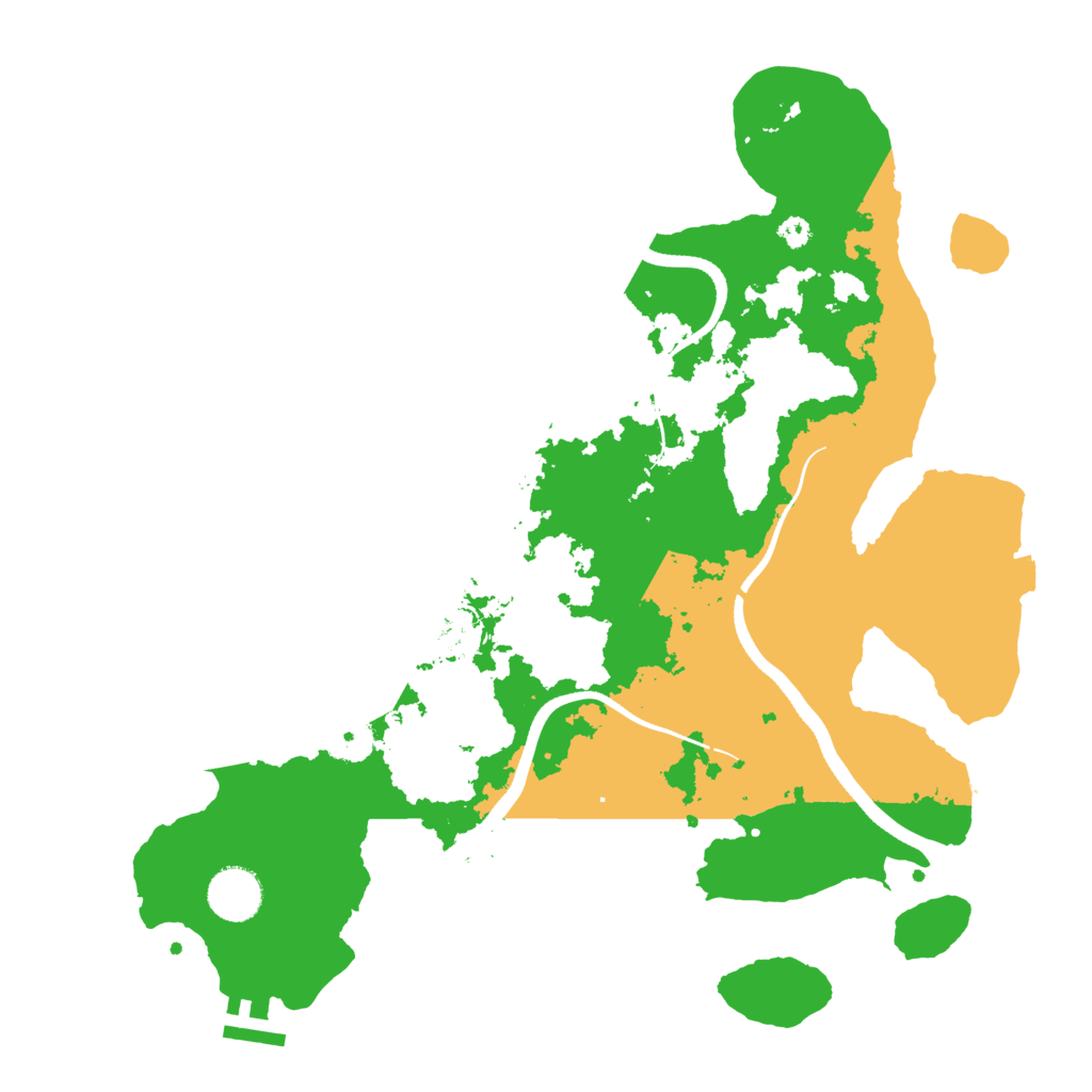 Biome Rust Map: Procedural Map, Size: 3550, Seed: 84646