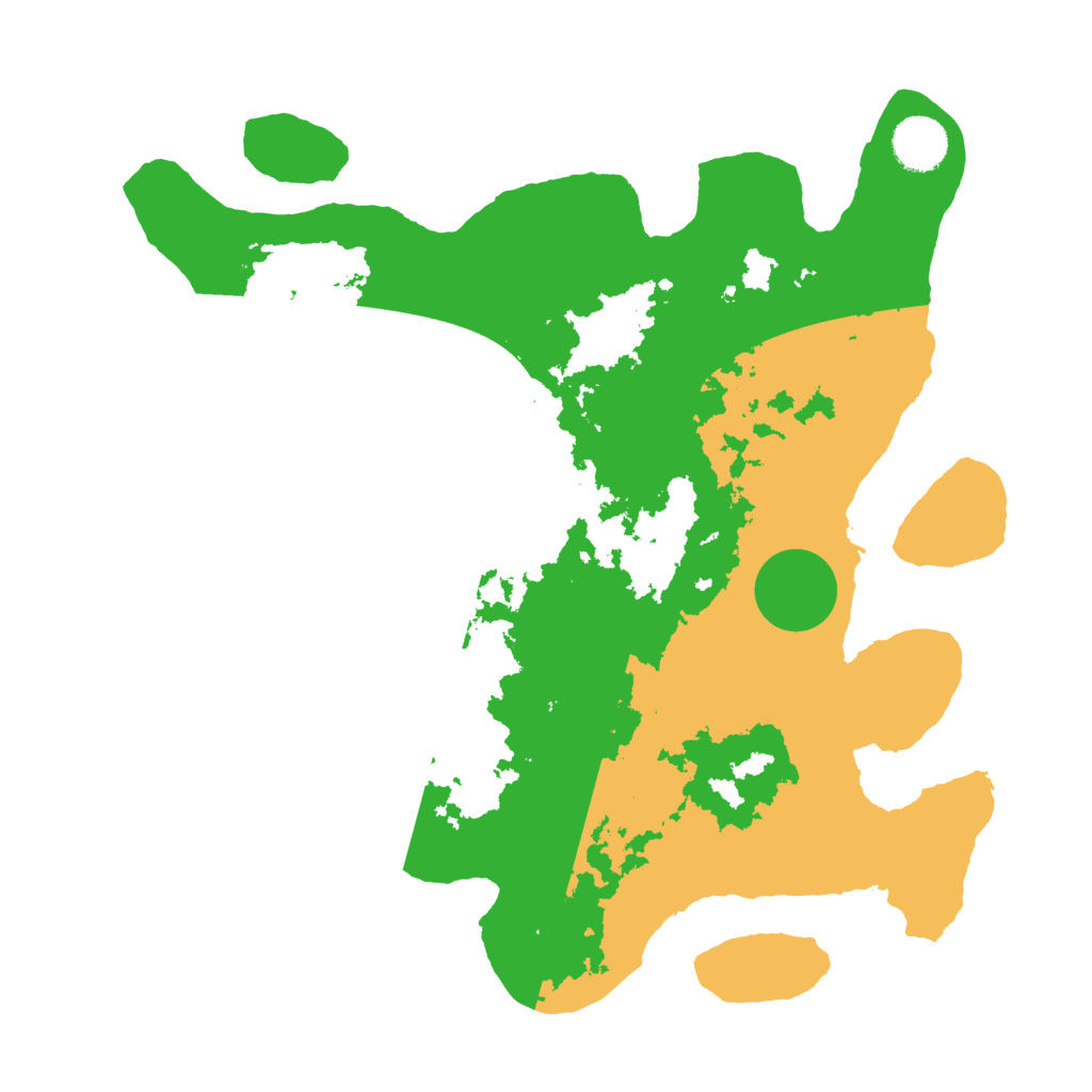 Biome Rust Map: Barren, Size: 3500, Seed: 1465245998