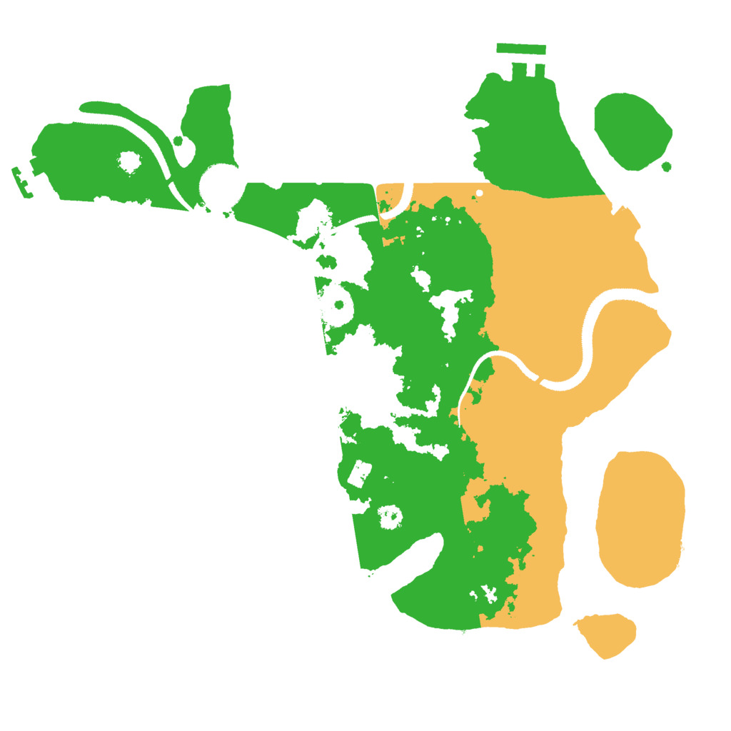 Biome Rust Map: Procedural Map, Size: 3000, Seed: 2433356