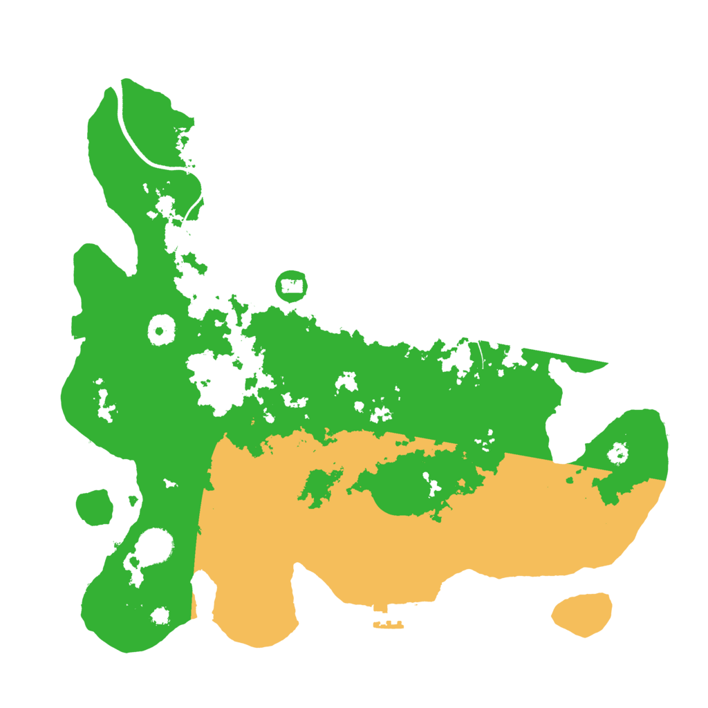 Biome Rust Map: Procedural Map, Size: 3550, Seed: 499662