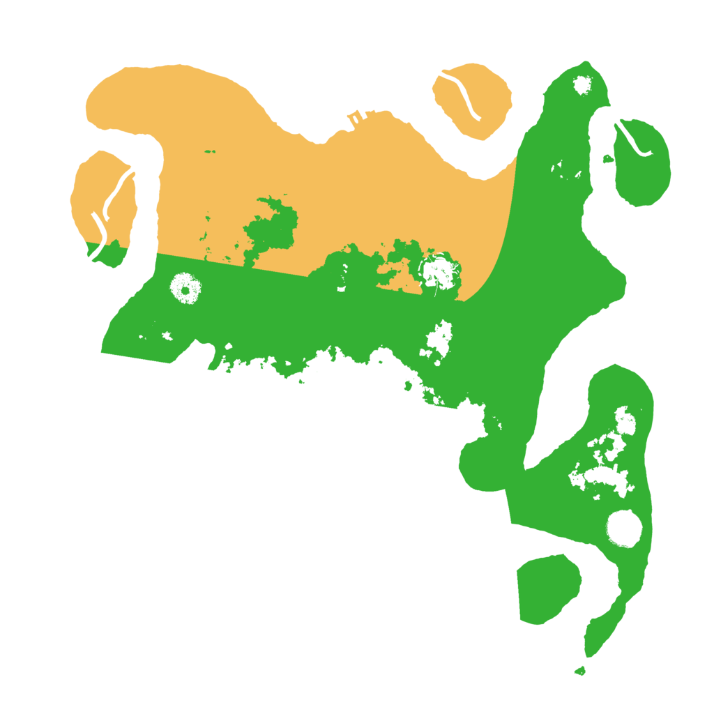 Biome Rust Map: Procedural Map, Size: 3550, Seed: 582599