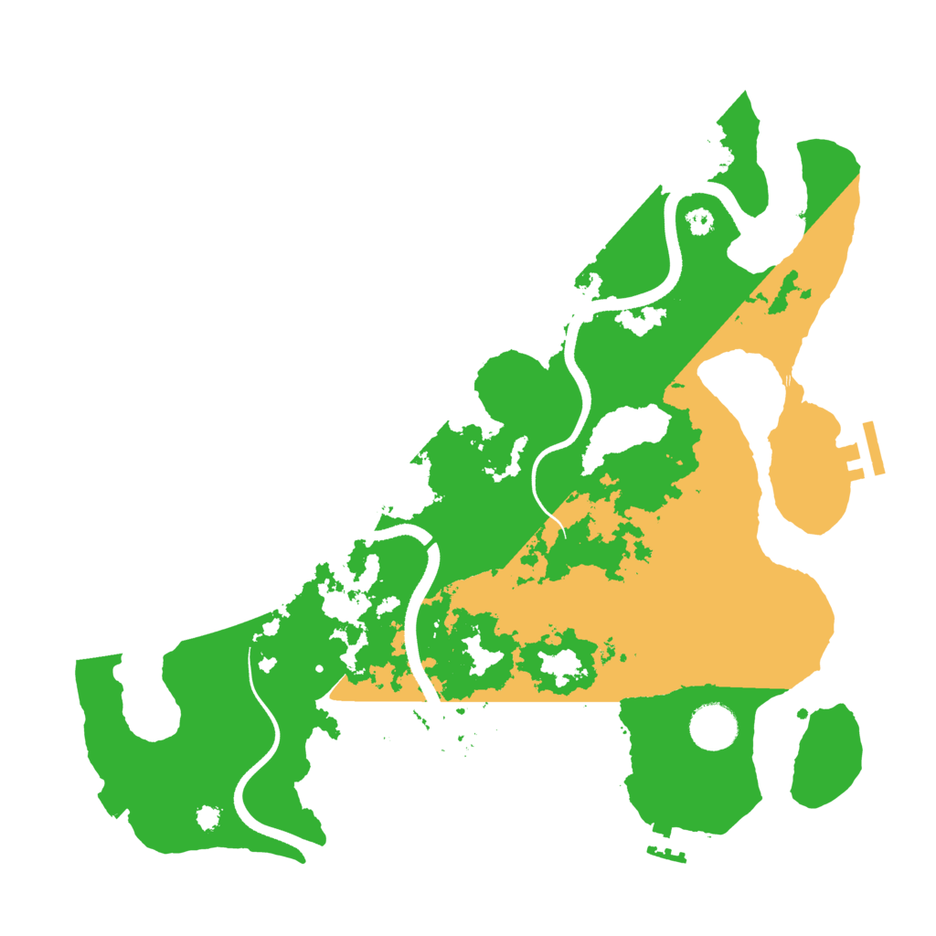 Biome Rust Map: Procedural Map, Size: 3500, Seed: 206979207