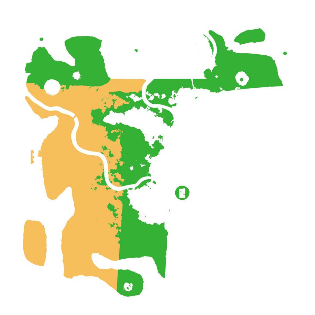 Biome Rust Map: Procedural Map, Size: 3550, Seed: 732796