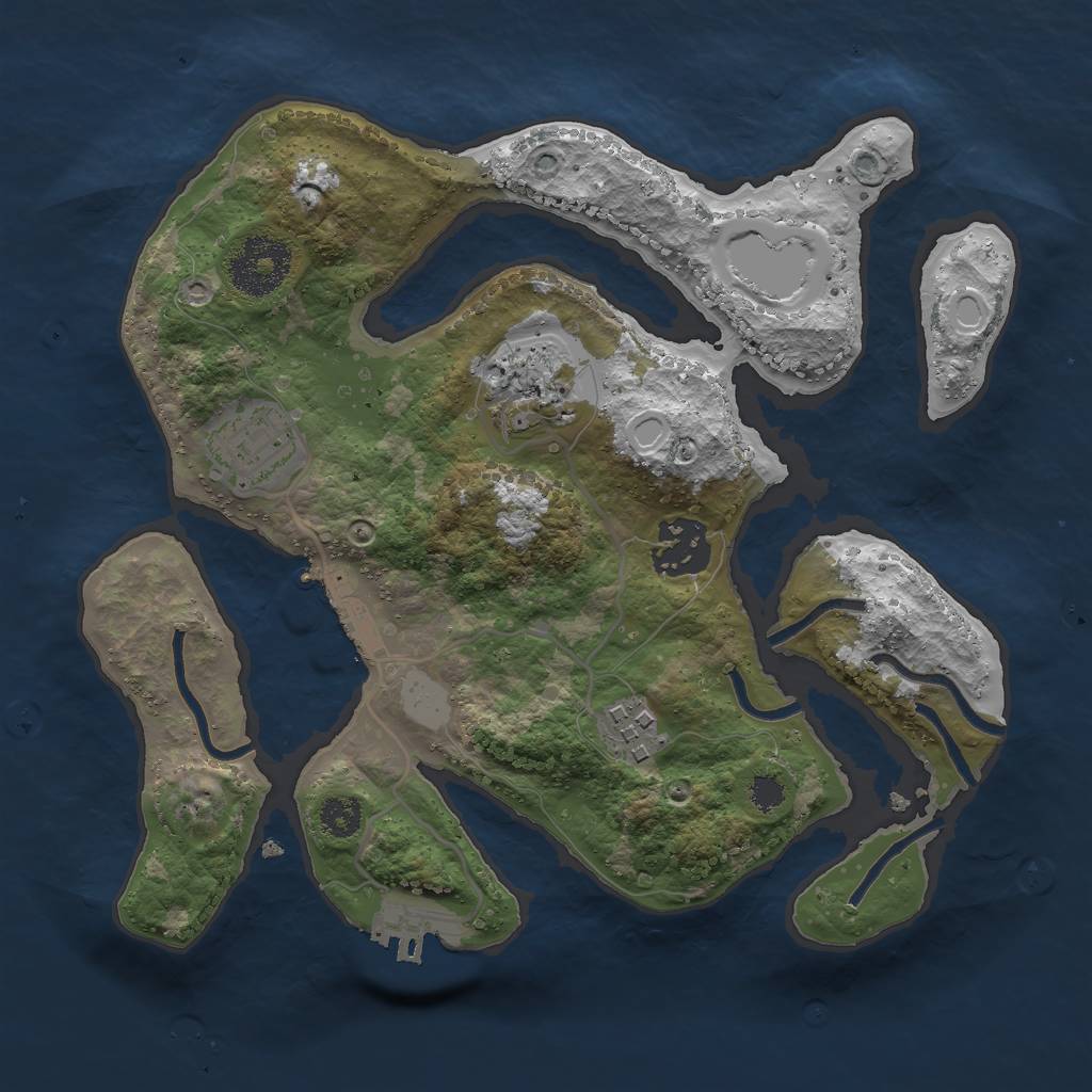 Rust Map: Procedural Map, Size: 2700, Seed: 776, 11 Monuments