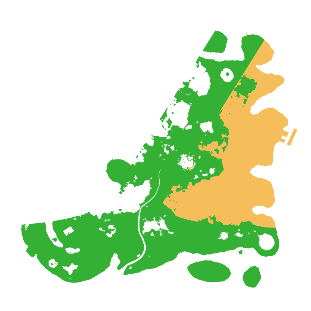 Biome Rust Map: Procedural Map, Size: 3550, Seed: 148414