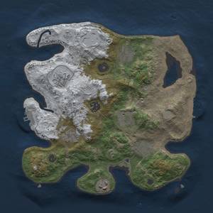 Thumbnail Rust Map: Procedural Map, Size: 3000, Seed: 12, 16 Monuments